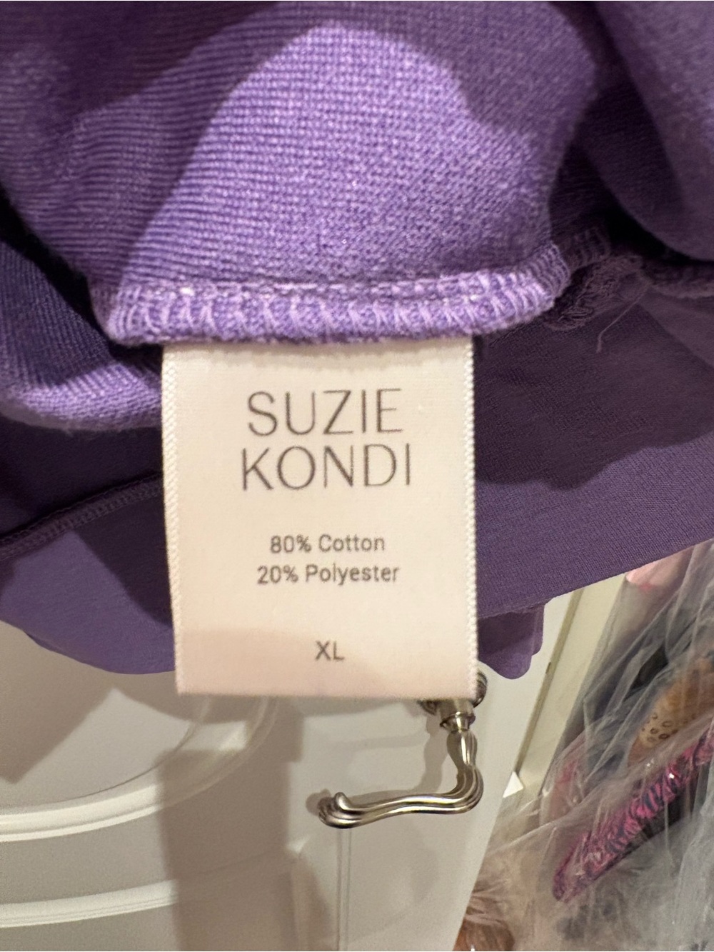 Suzie Kondi Purple Crewneck Sweatshirt - Picture 2 of 3